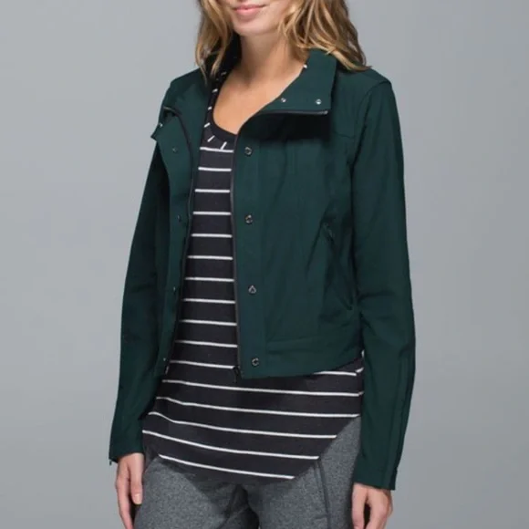 Lululemon Seize the Day Fuel Green Cropped Jacket 6 - Picture 11 of 11